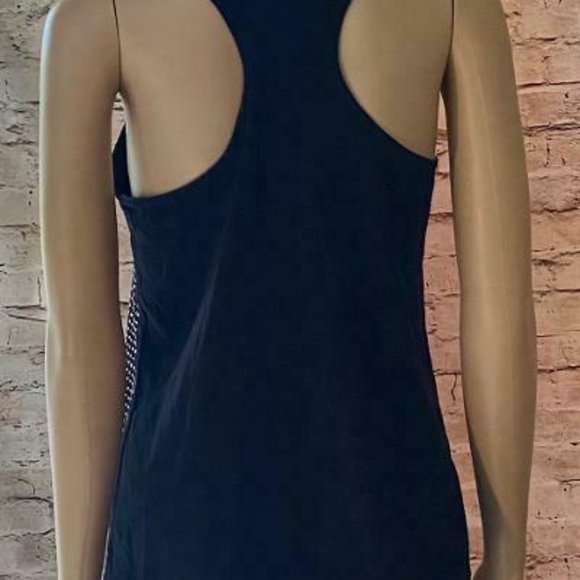 Jennifer Lopez M Top Black Studded Bling Tank - Picture 4 of 5
